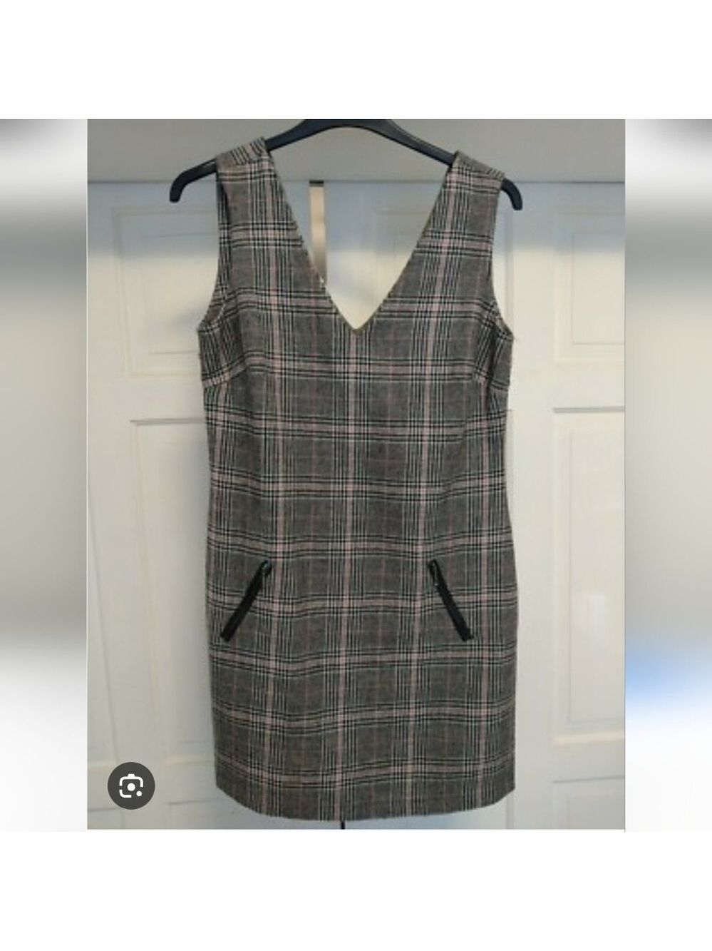 Suzy Sheir Plaid Sleeveless Dress Size Small